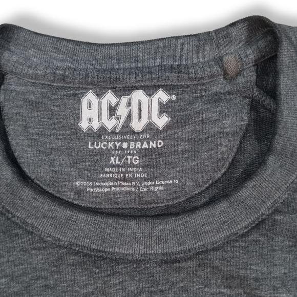 Lucky Brand colab witn ACDC fine knit long sleeve sweater xl - Picture 4 of 4